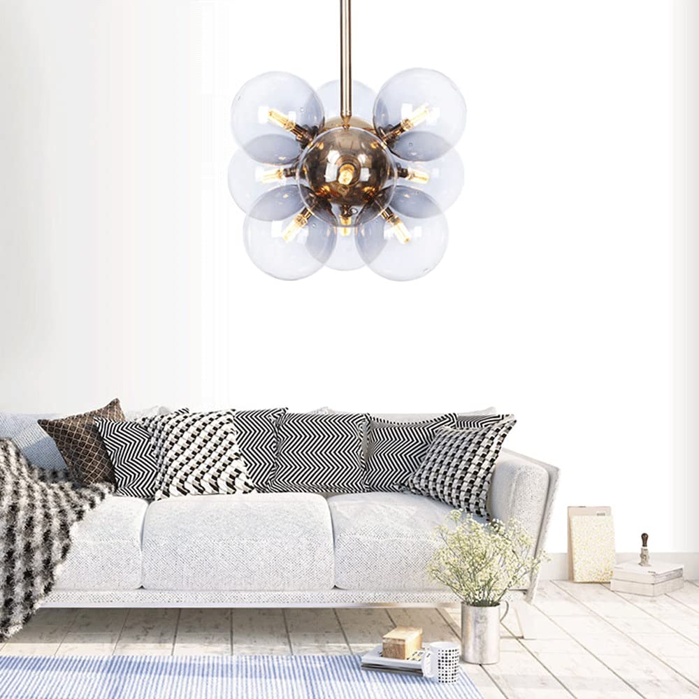 Valentina Minimalism Round Pendant Light Metal/Glass Bedroom