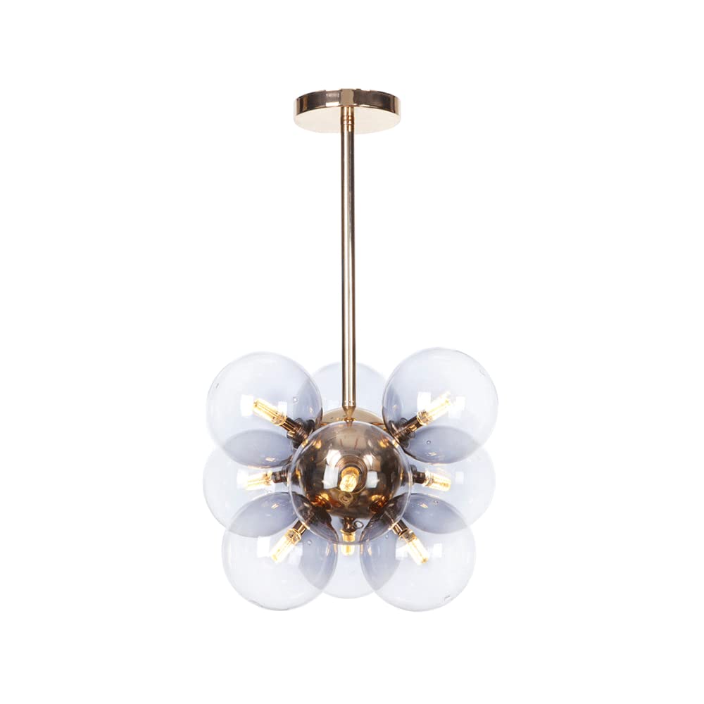 Valentina Minimalism Round Pendant Light Metal/Glass Bedroom