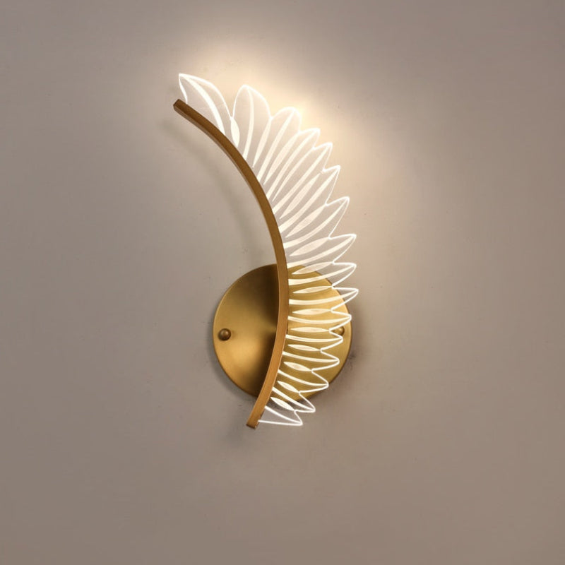 Kristy Modern Crystal Wall Lamp Wings Design Sconce for Bedroom