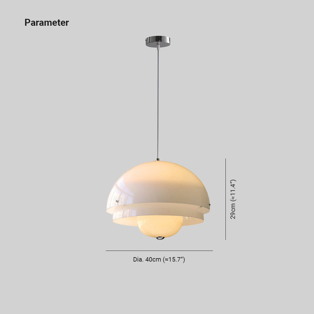 Cairns Bauhaus Nordic Simple Pendant Light Metal Acrylic Dining Room