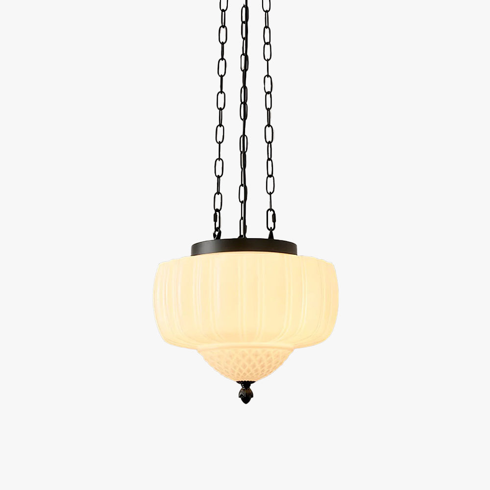 Hailie Modern Minimalist Metal Glass Pendant Light Dining Room