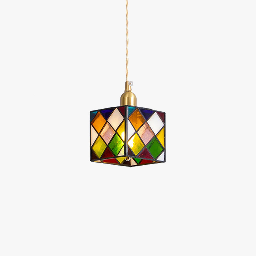 Hailie Retro LED Metal Glass Pendant Light Bedroom Dining Room