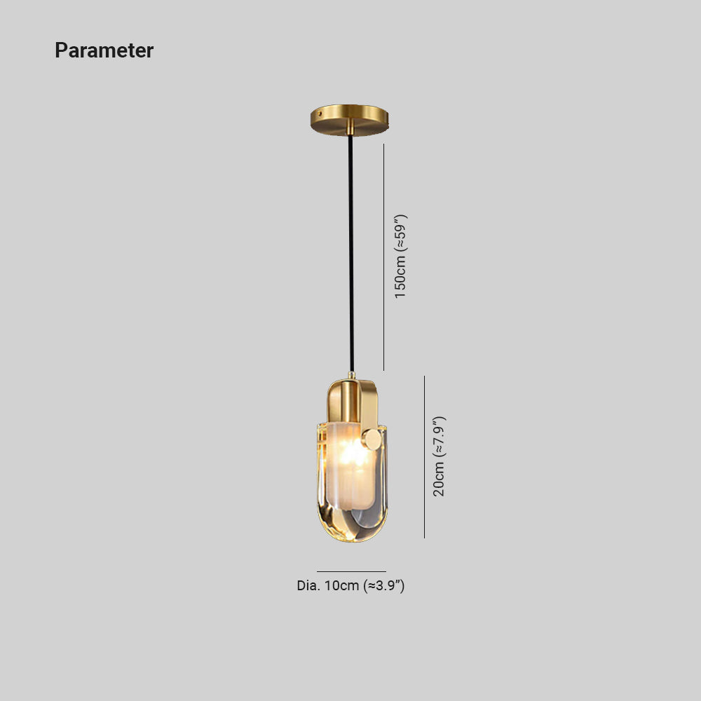 Kristy Classic Linear Pendant Light Crystal Dining Room Living Room