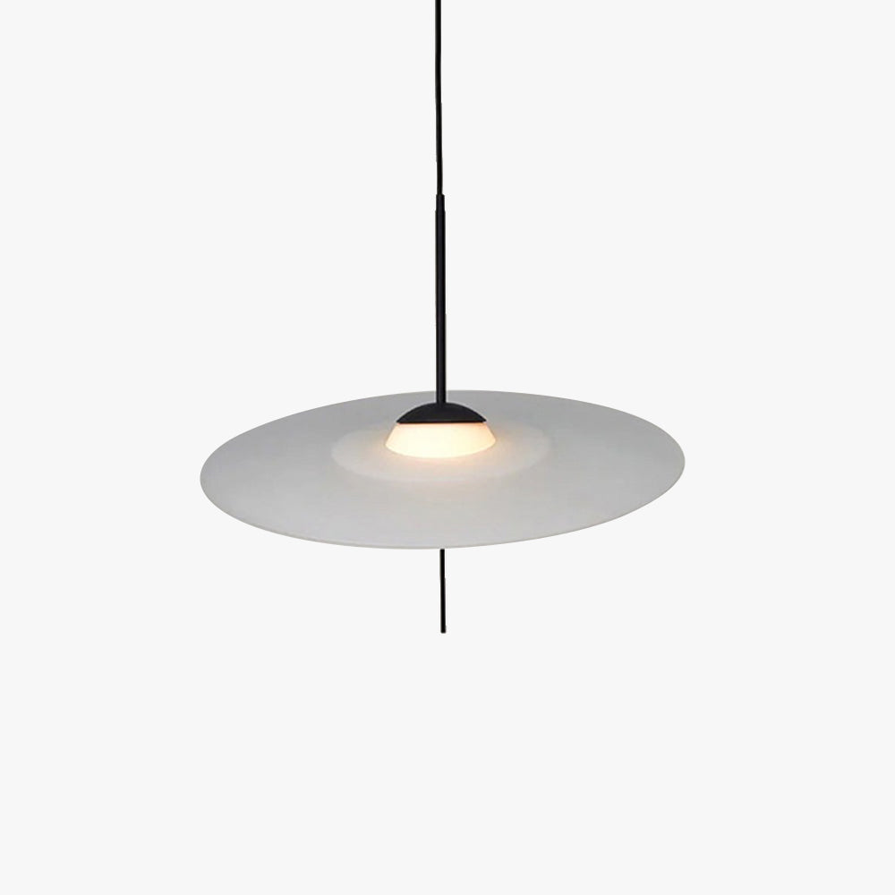 Cairns Modern Round Pendant Light Glass Metal Dining Room