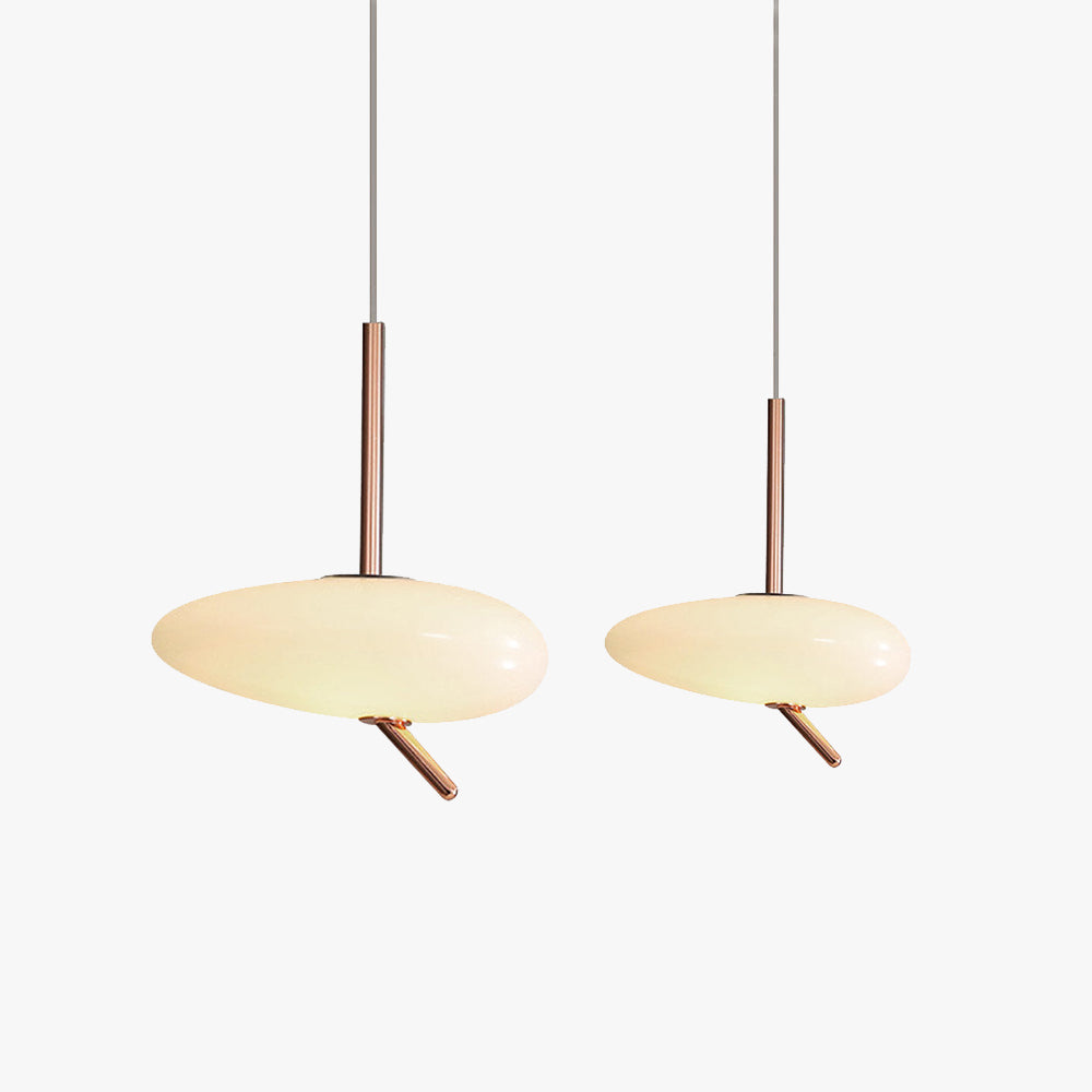 Hailie Modern Pebbles Acrylic Metal Pendant Light Living Room