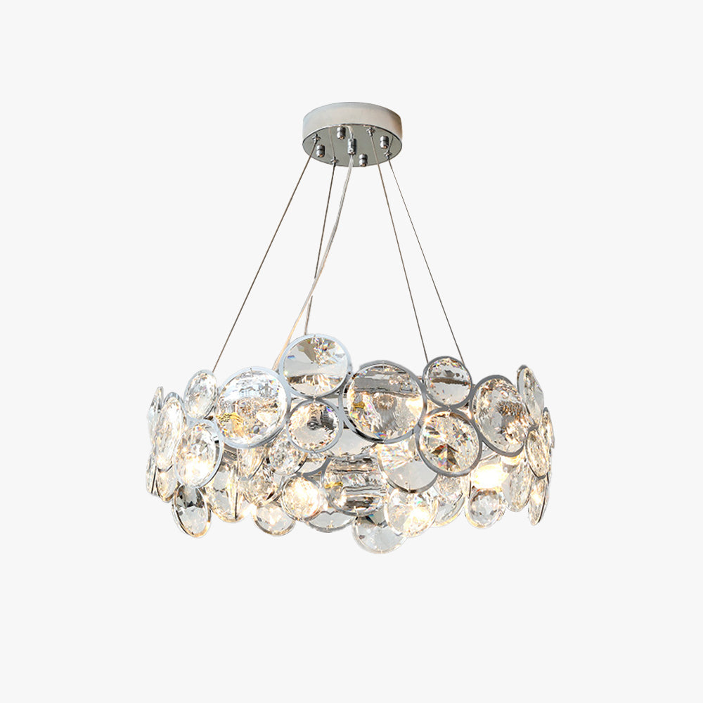 Marilyn Modern LED Round Chandelier Crystal Metal Living Room