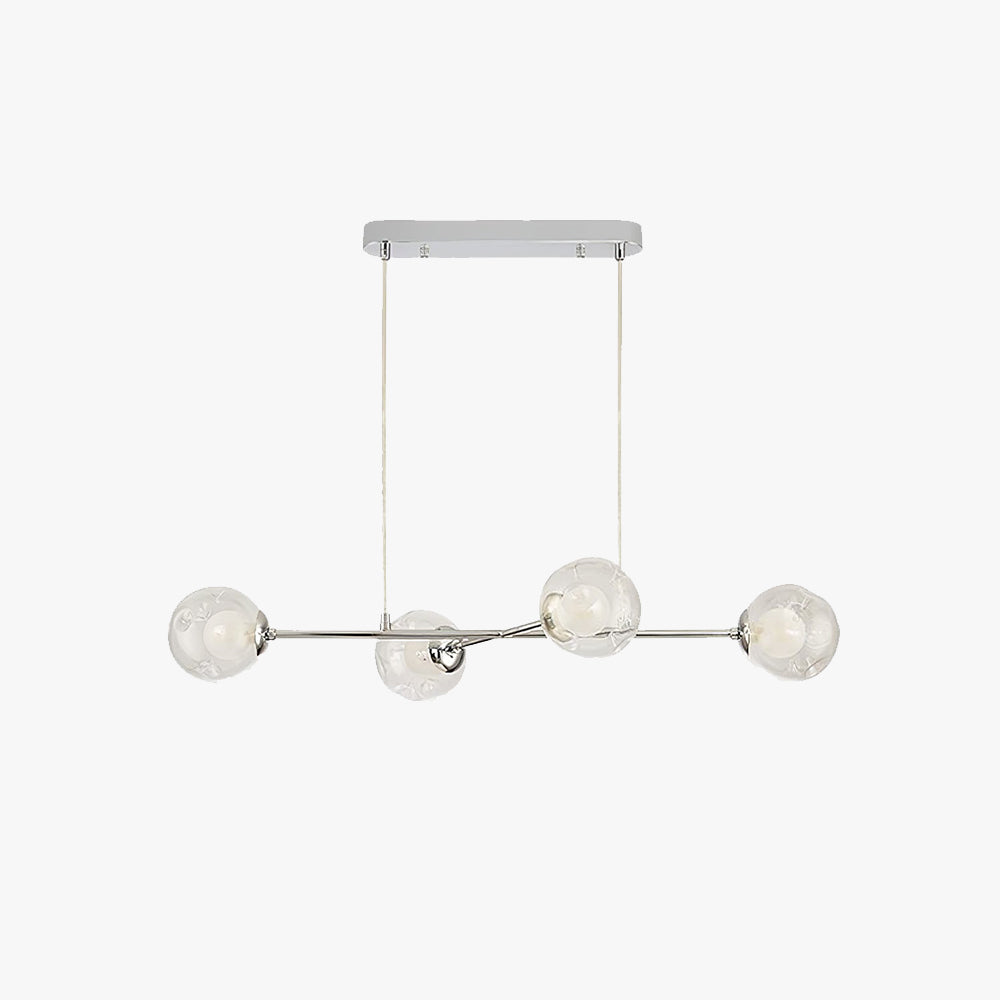 Valentina Nordic Bauhaus Chandelier Metal Glass Living Room