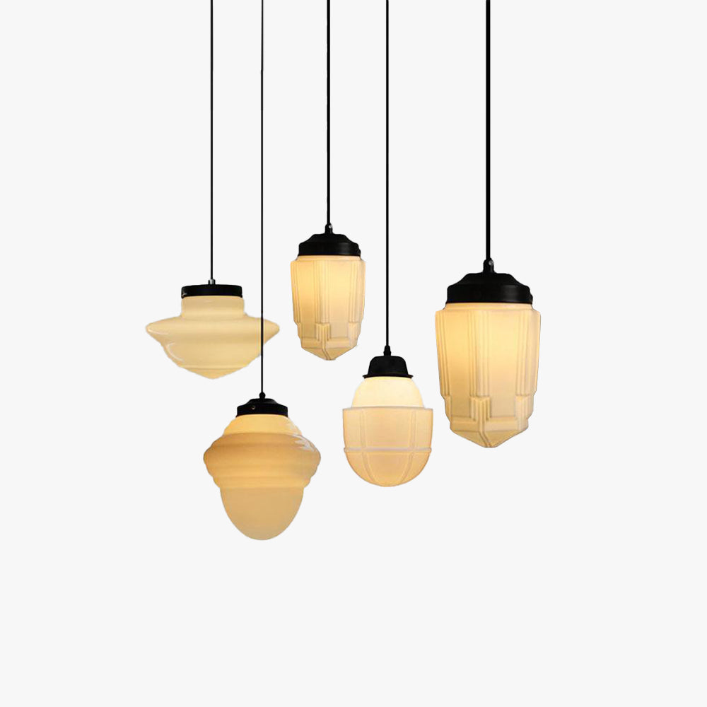 Hailie Minimalist LED Pendant Light Glass Dining Room