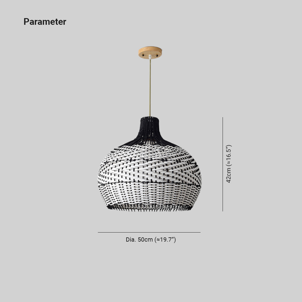 Ritta Modern LED Pendant Light Rattan Dining Room/Living Room