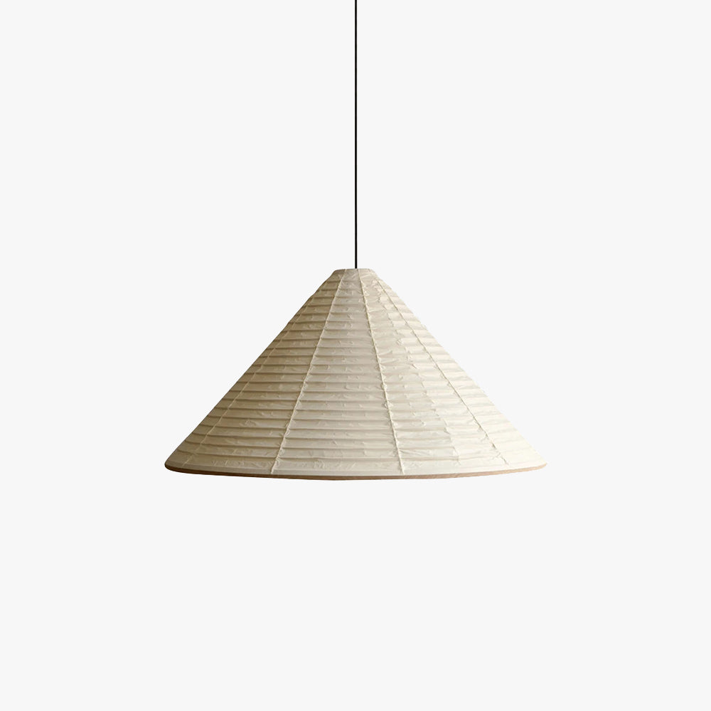 Byers Modern Conical Metal Paper Pendant Light Bedroom