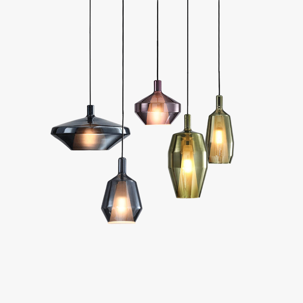 Hailie Modern Glass Pendant Light Livining Room