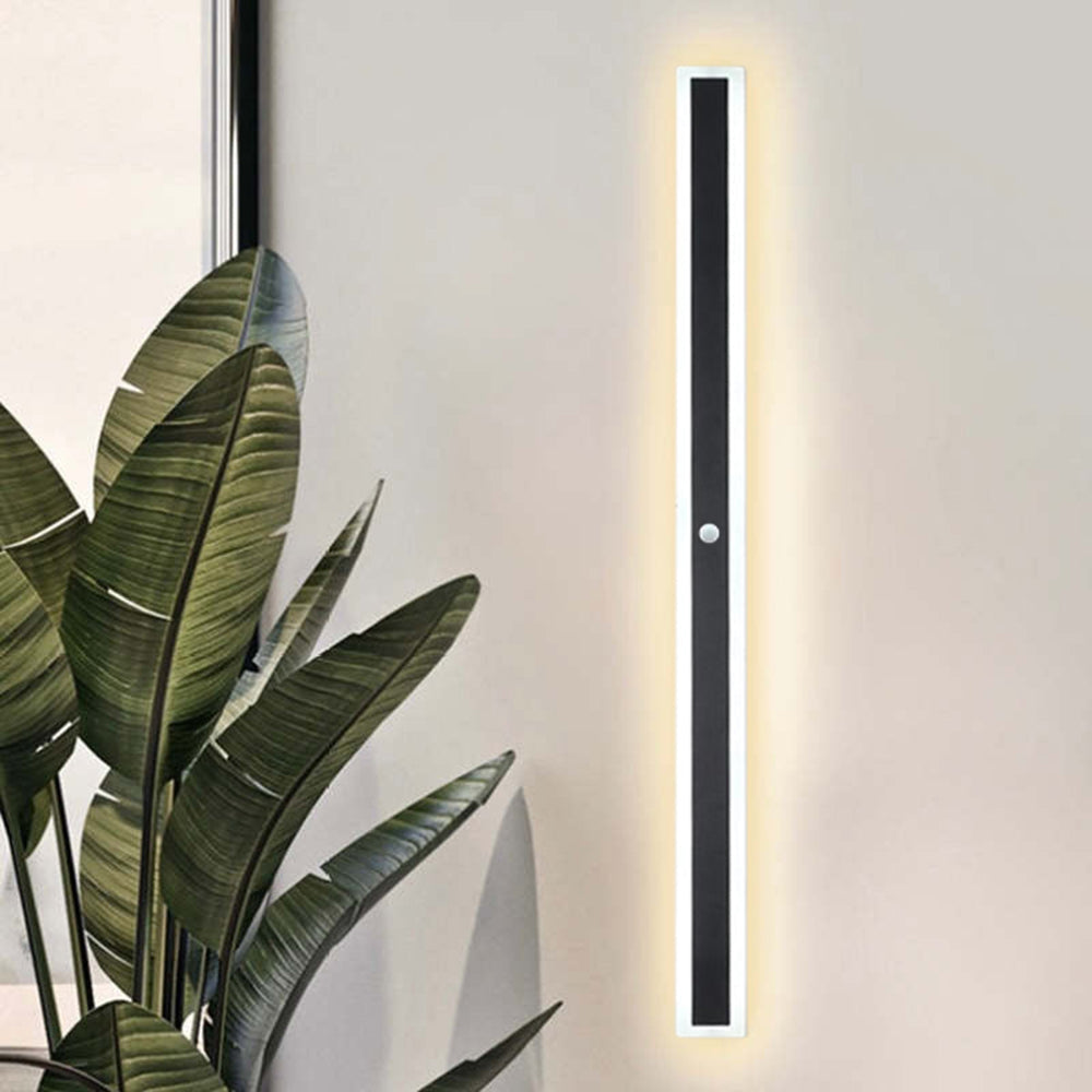 Edge Radiation Linear Metal Acrylic Outdoor Wall Lamp  Garden Corridor