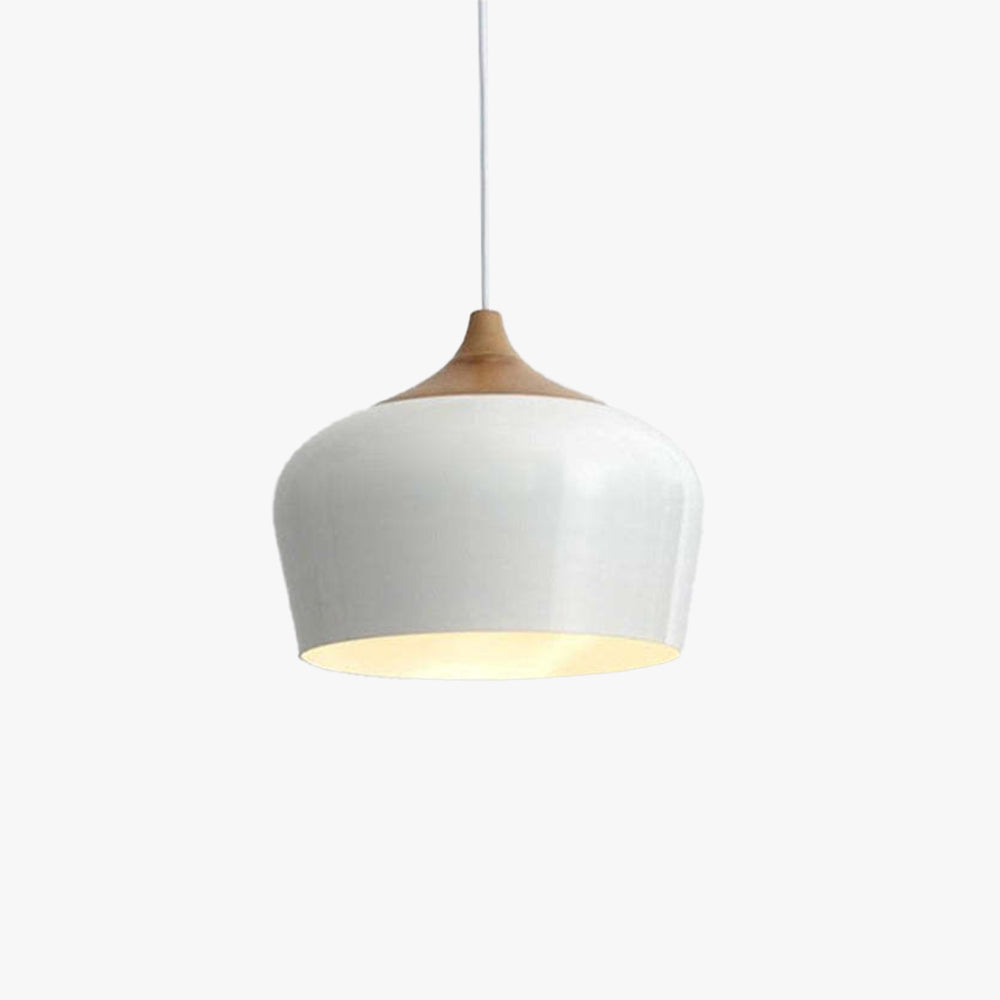 Nazifa Minimalist Metal Wood Pendant Light