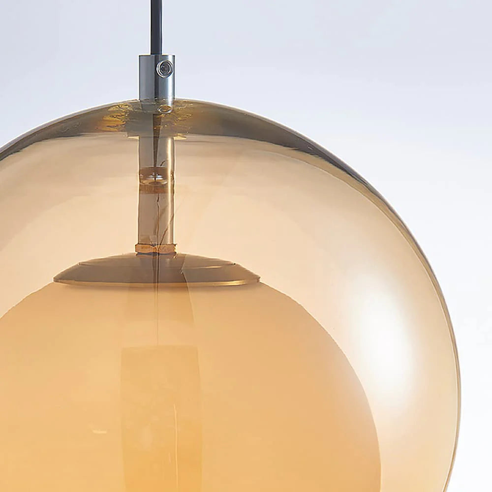 Valentina Minimalist LED Pendant Light Glass Living Room