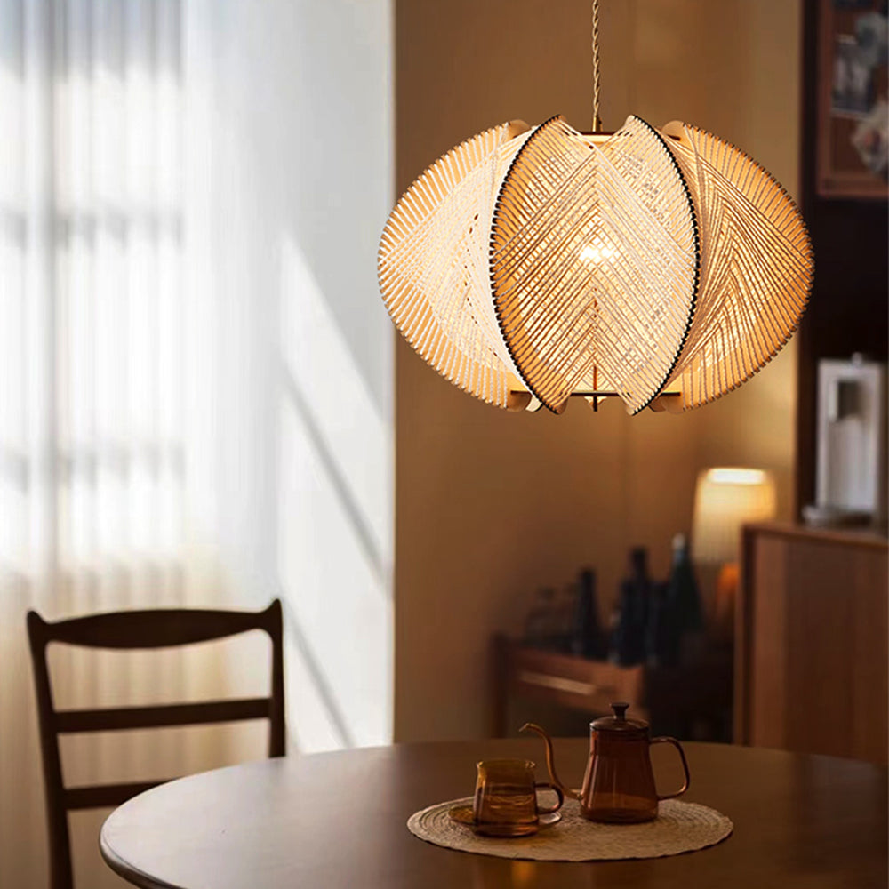 Muto Retro Round LED Pendant Light Rope Dining Room Living Room