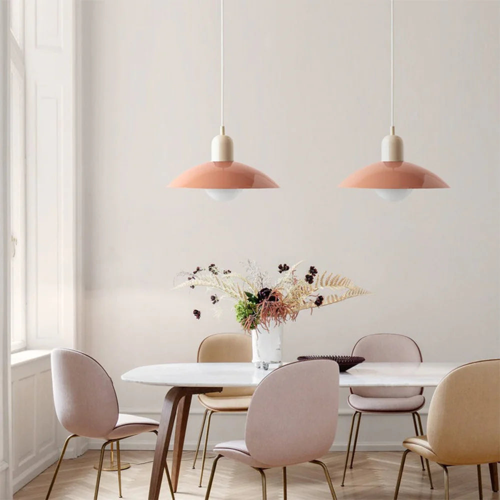 Morandi Modern Pendant Light Metal Bedroom Dining Room