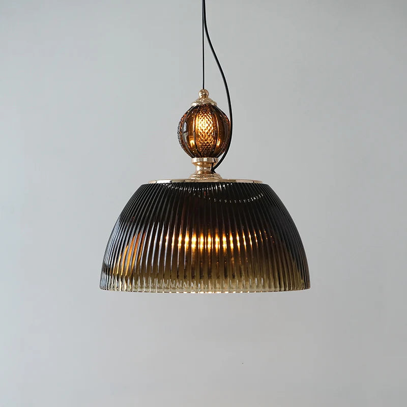 Alessio Retro Metal/Glass Pendant Light Living Room/Study/Bedroom