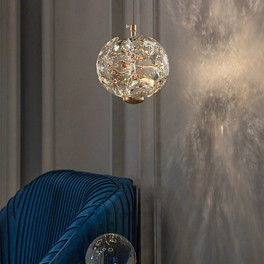 Kristy Luxury LED Pendant Light Crystal Living Room