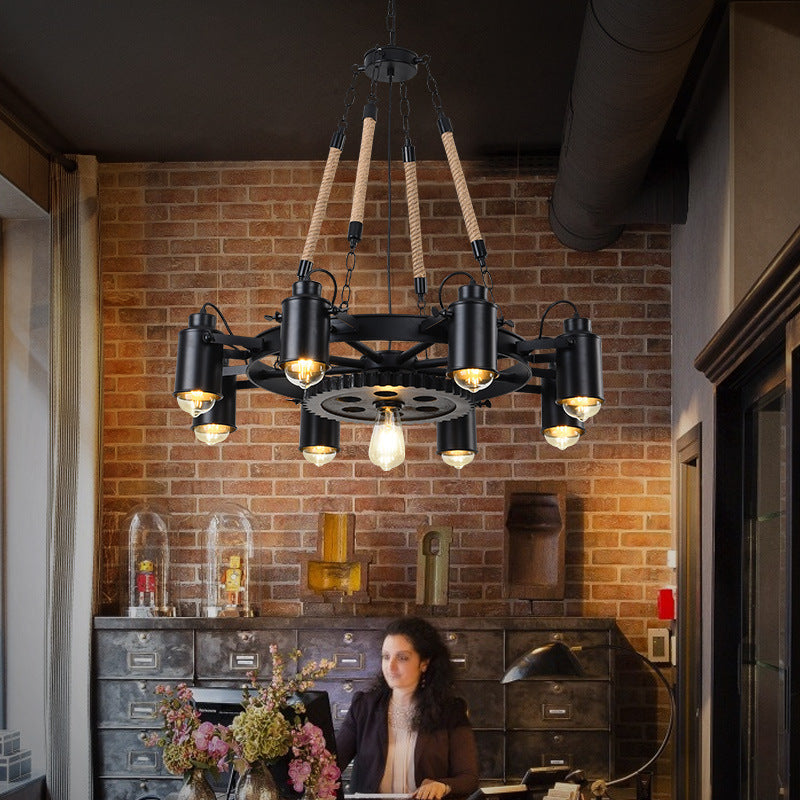 Epoch Industrial LED Pendant Light Metal Rope Cafe Bar