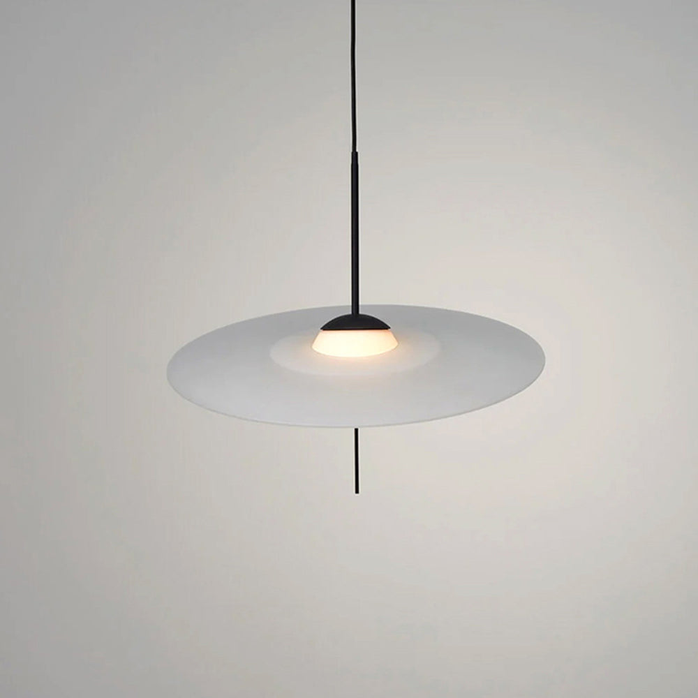 Cairns Modern Round Pendant Light Glass Metal Dining Room