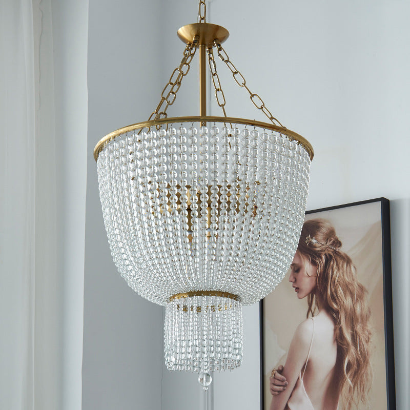 Alessio Modern LED Chandelier Gold Crystal Living Room/Bedroom