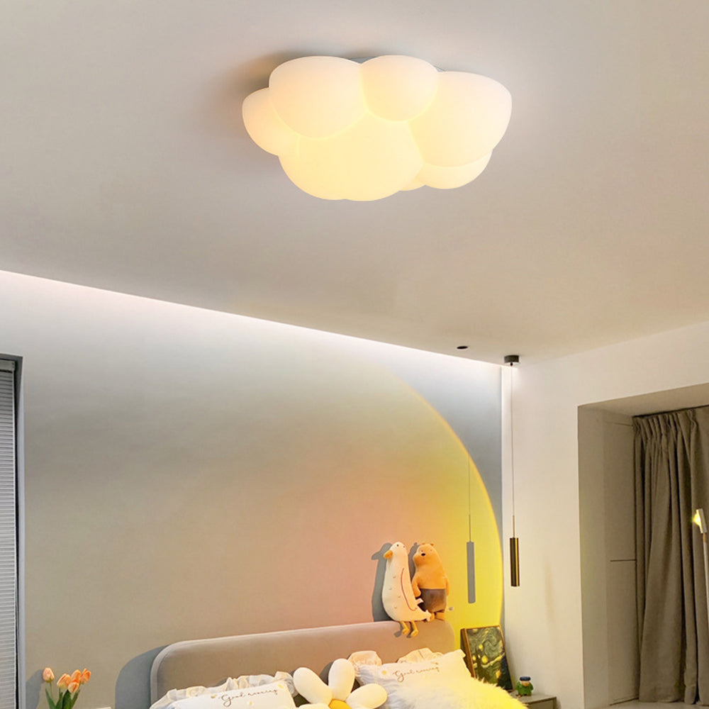 Fateh Nordic LED Cloud Flush Mount Ceiling Light Resin Bedroom