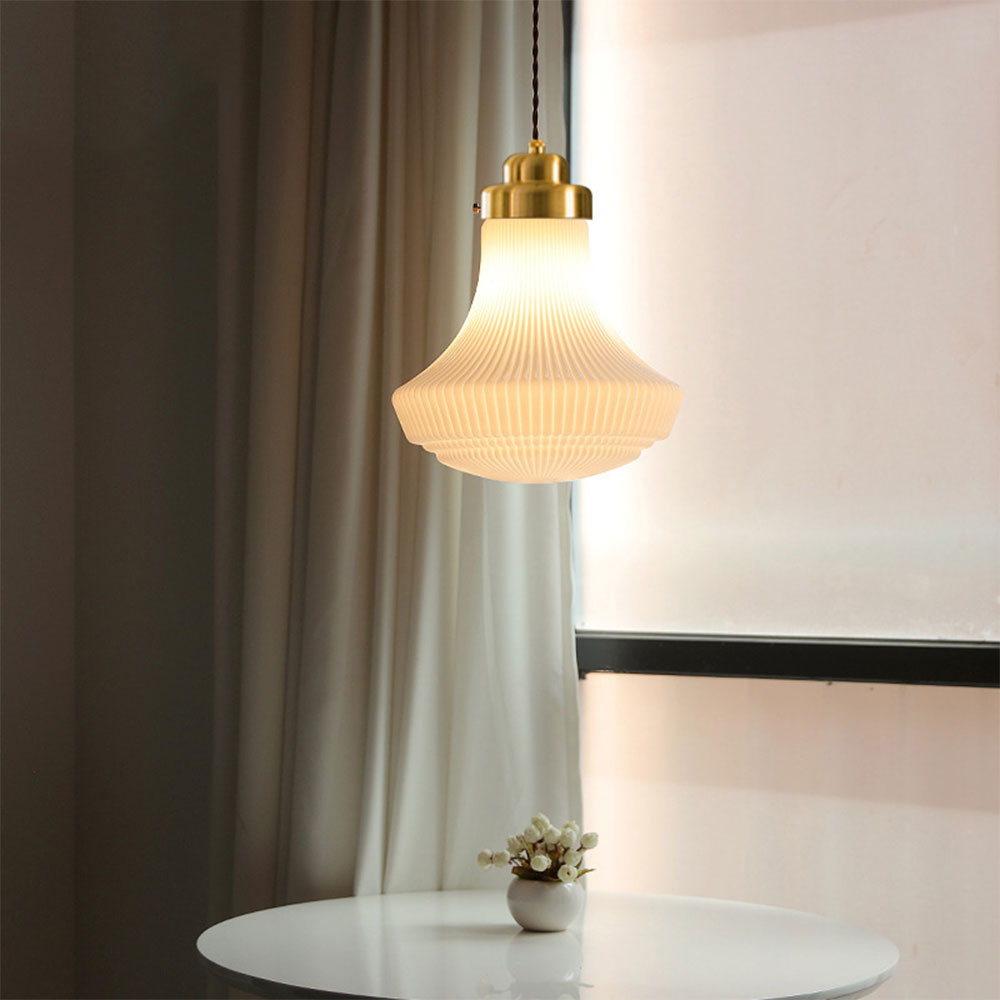 Hailie Retro Pendant Light Metal Glass Dining Room Bedroom Living Room