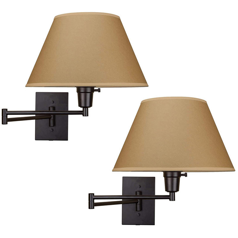 Brady Decorative Indoor Wall Lamp Metal Fabric Study Living Room