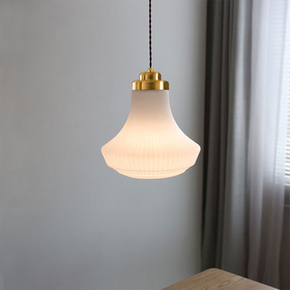 Hailie Retro Pendant Light Metal Glass Dining Room Bedroom Living Room