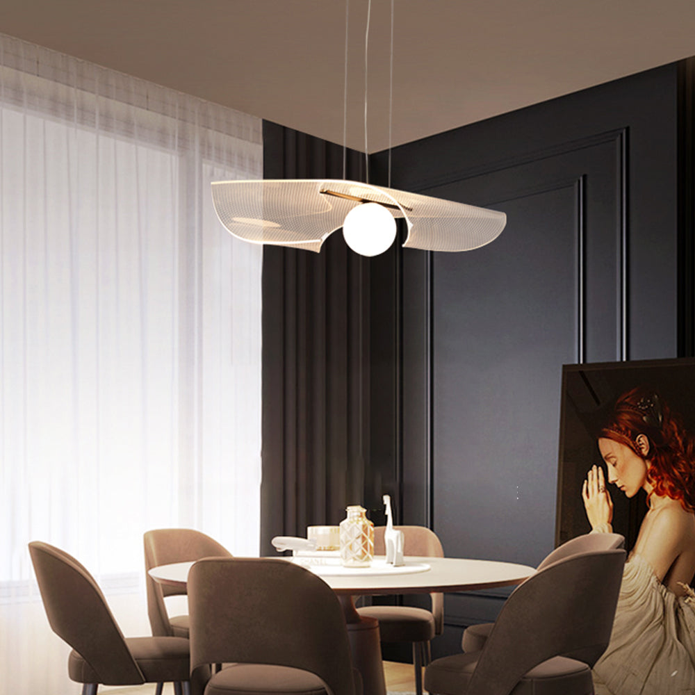 Cairns Minimalism LED Pendant Light Acrylic Metal Living Room