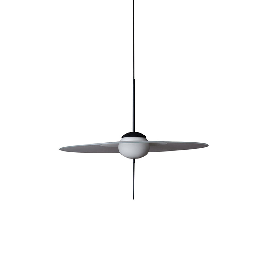 Cairns Modern Round Pendant Light Glass Metal Dining Room