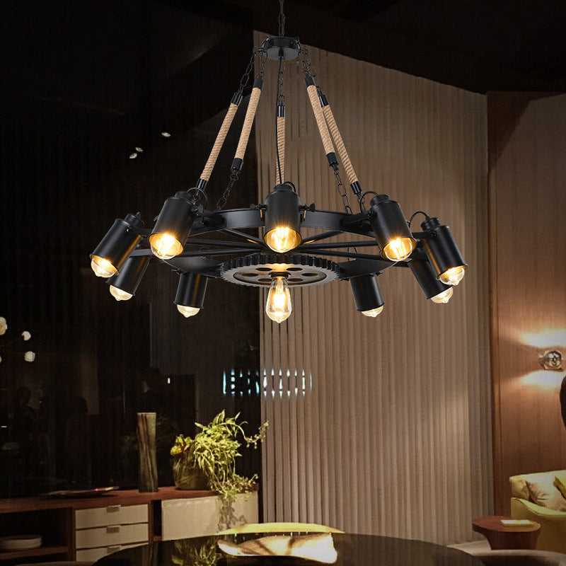 Epoch Industrial LED Pendant Light Metal Rope Cafe Bar