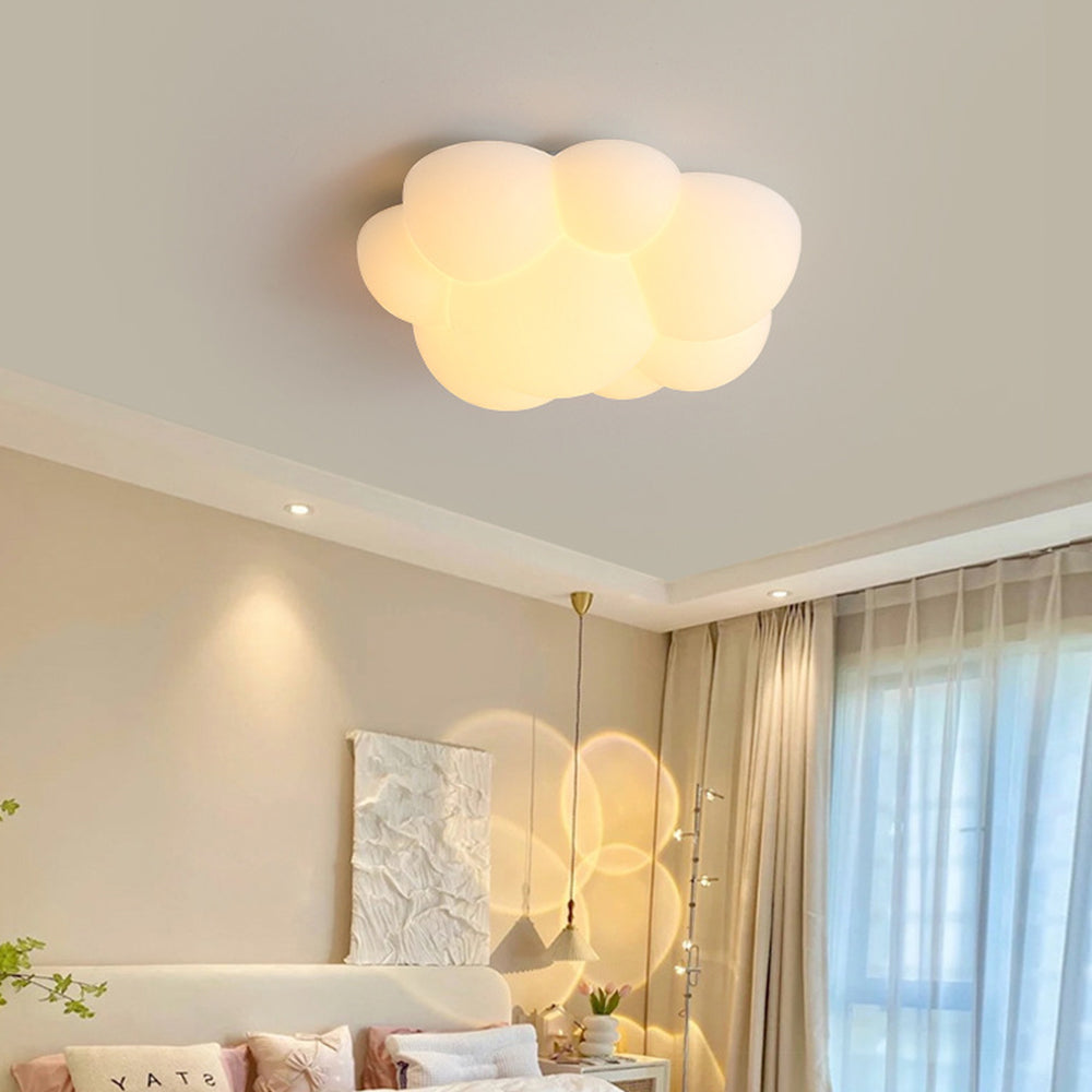 Fateh Nordic LED Cloud Flush Mount Ceiling Light Resin Bedroom