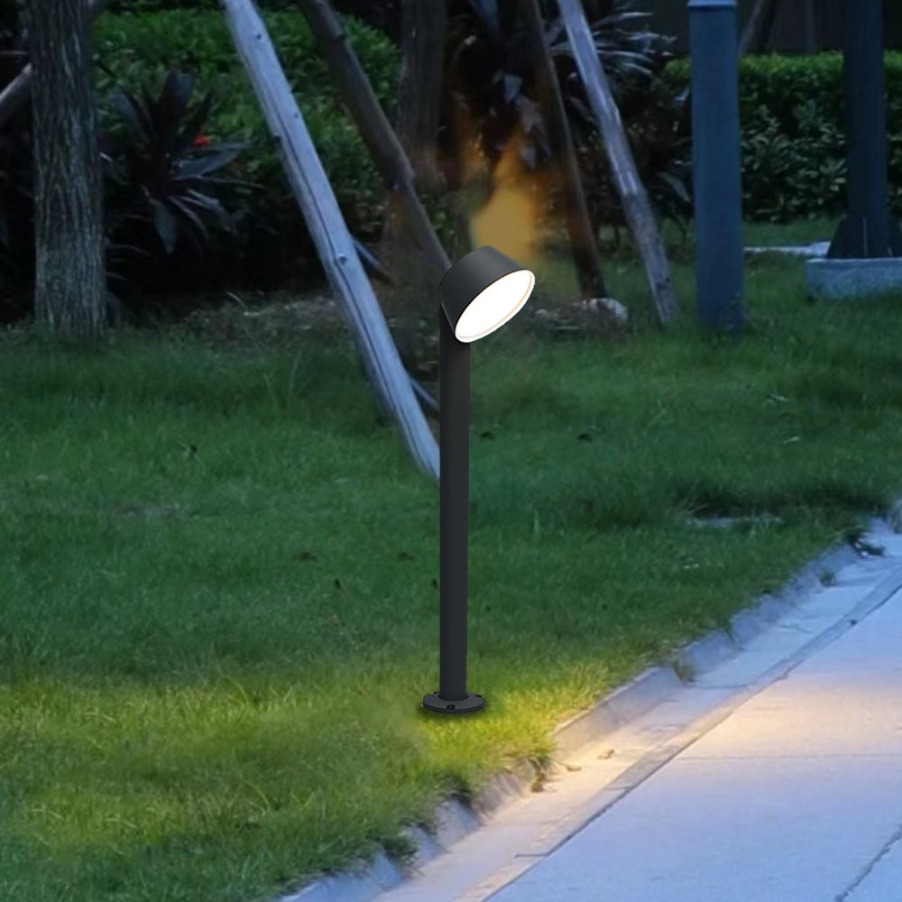 Pena Modern Metal Cylinder Outdoor Path Light