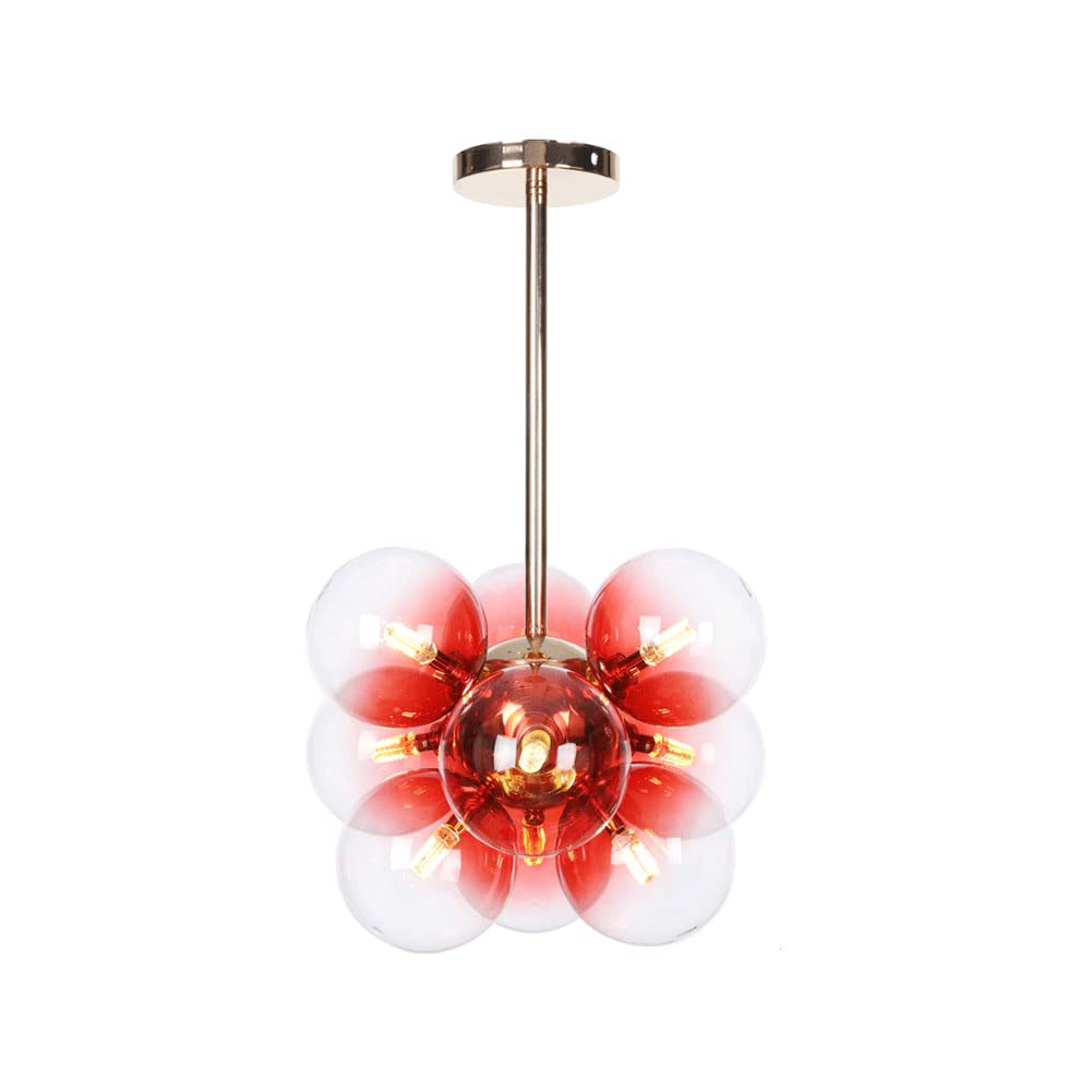 Valentina Minimalism Round Pendant Light Metal/Glass Bedroom