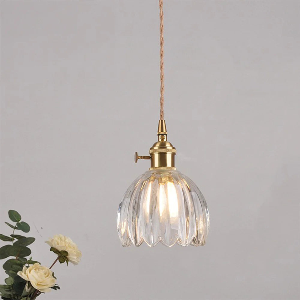 Hailie Retro LED Pendant Light Glass Living Room