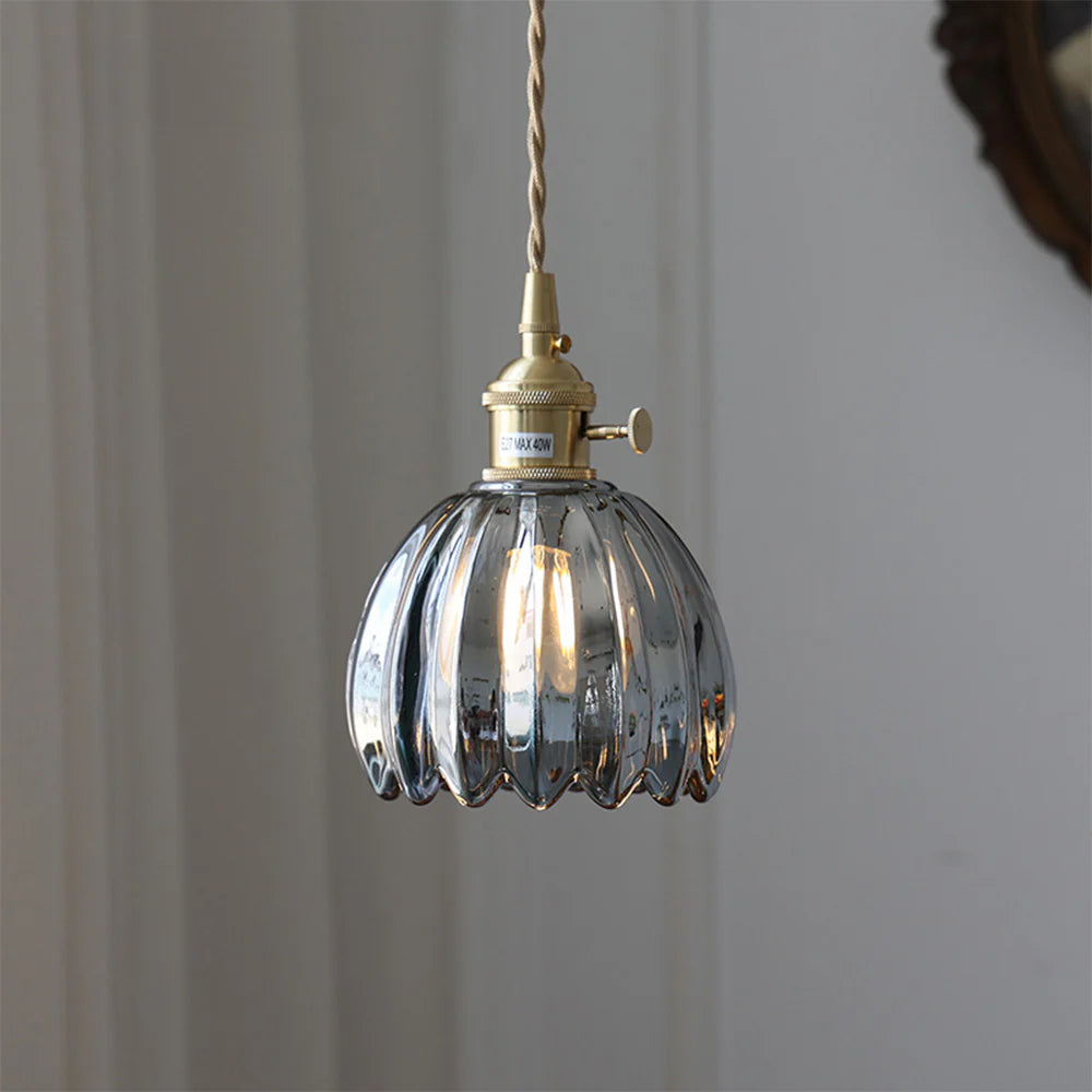 Hailie Retro LED Pendant Light Glass Living Room