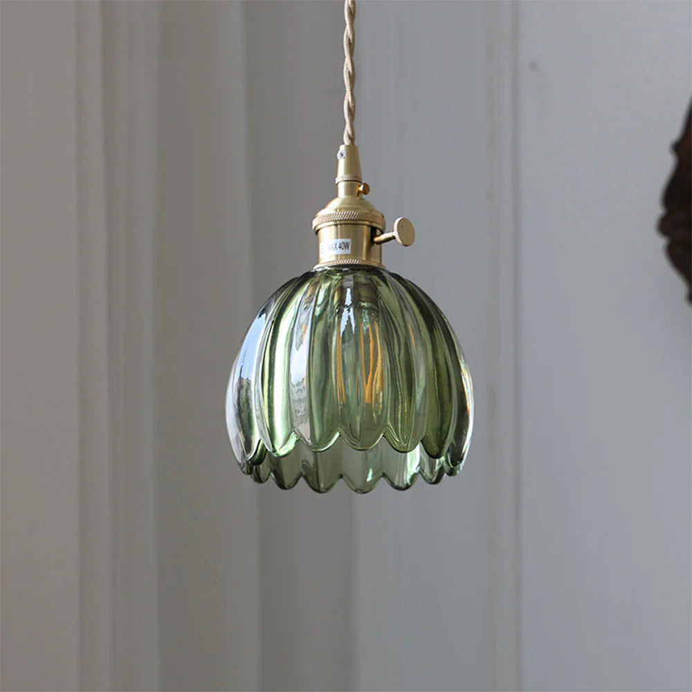 Hailie Retro LED Pendant Light Glass Living Room