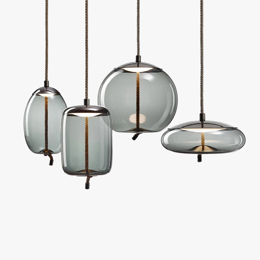 Valentina Nordic LED Pendant Light, Decorative Glass