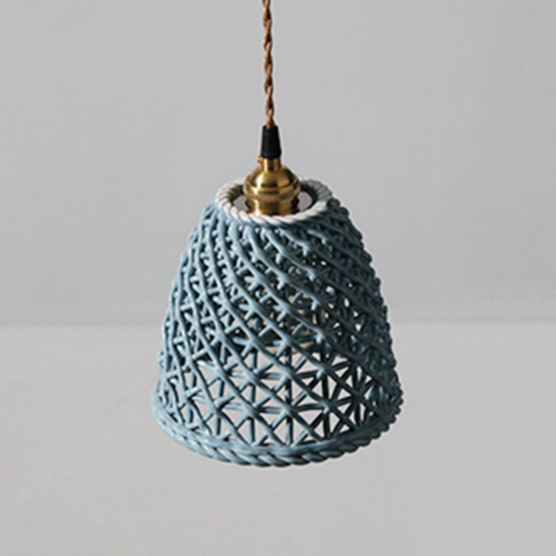 Hailie Modern LED Pendant Light Metal Blue White Bedroom/Kitchen