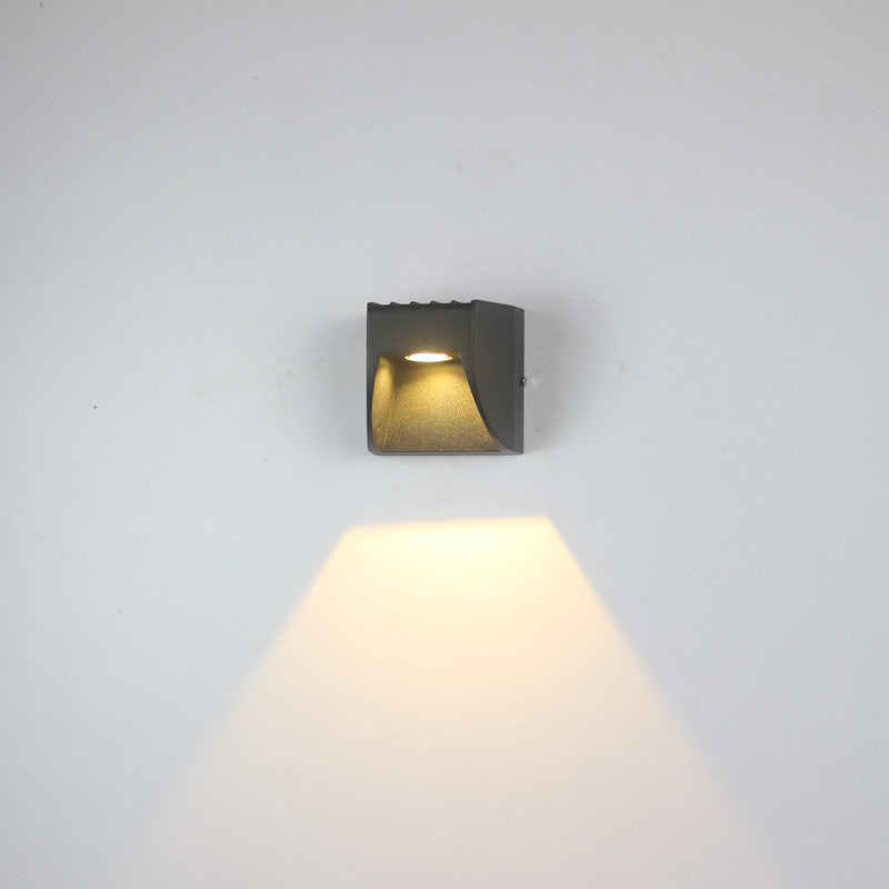 Orr Minimalist Up/Down Metal Outdoor Wall Lamp, Black