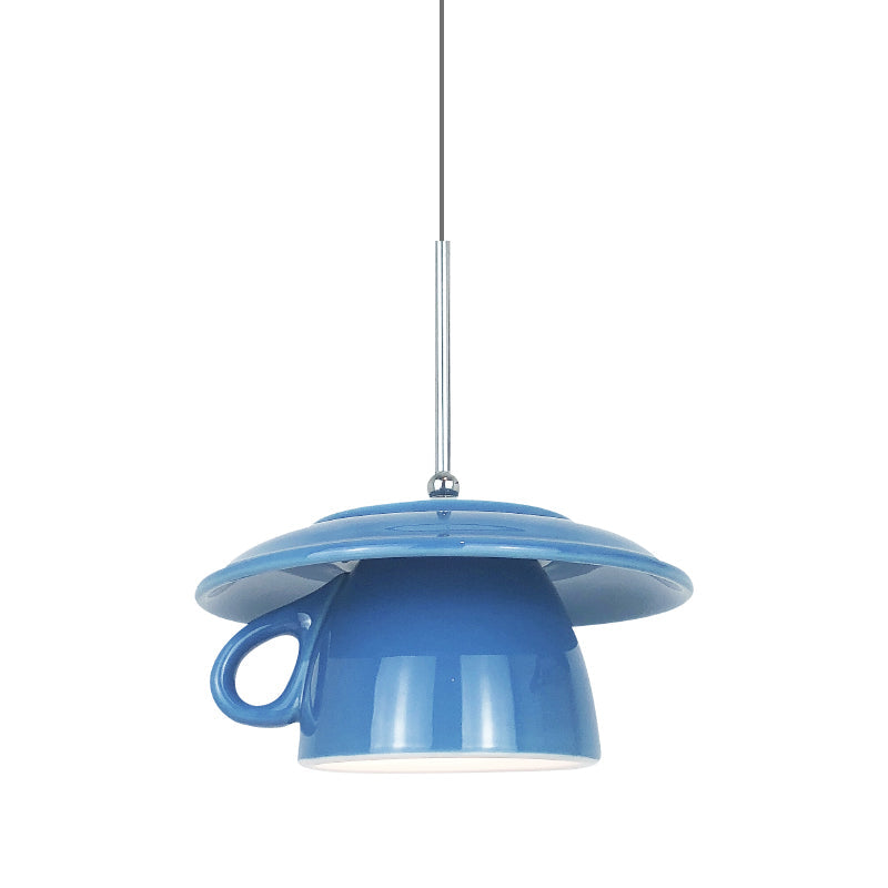 Hailie Modern Cup Ceramic LED Pendant Light Bedroom