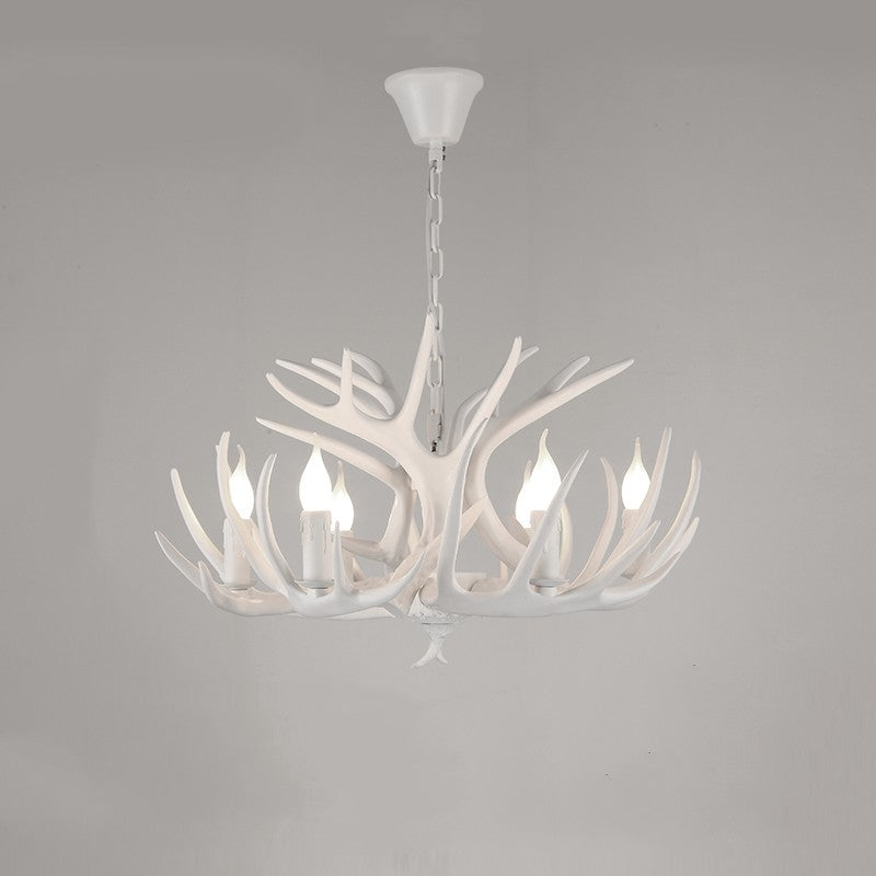 Austin Retro Deer Horn Resin Chandelier Living Room