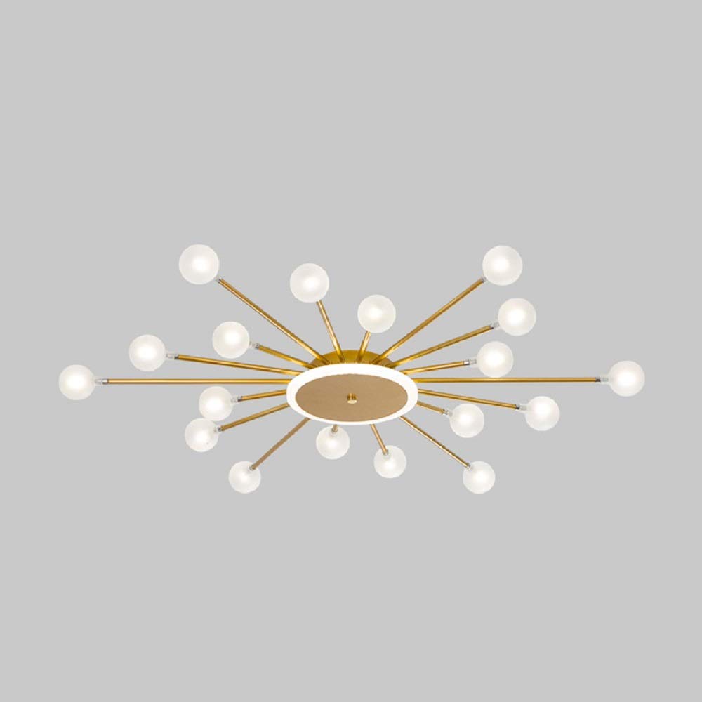 Lowry Nordic LED Flush Mount Ceiling Light Metal Living Room