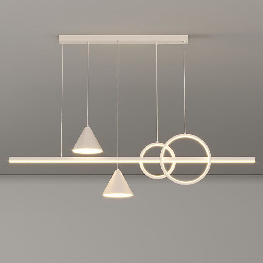 Edge Contemporary Geometric Style Linear Metal Pendant Light