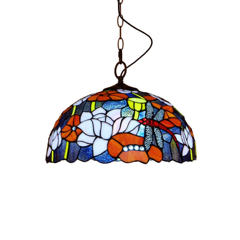 Eryn Vintage Art LED Pendant Light Colorful Glass Living Room