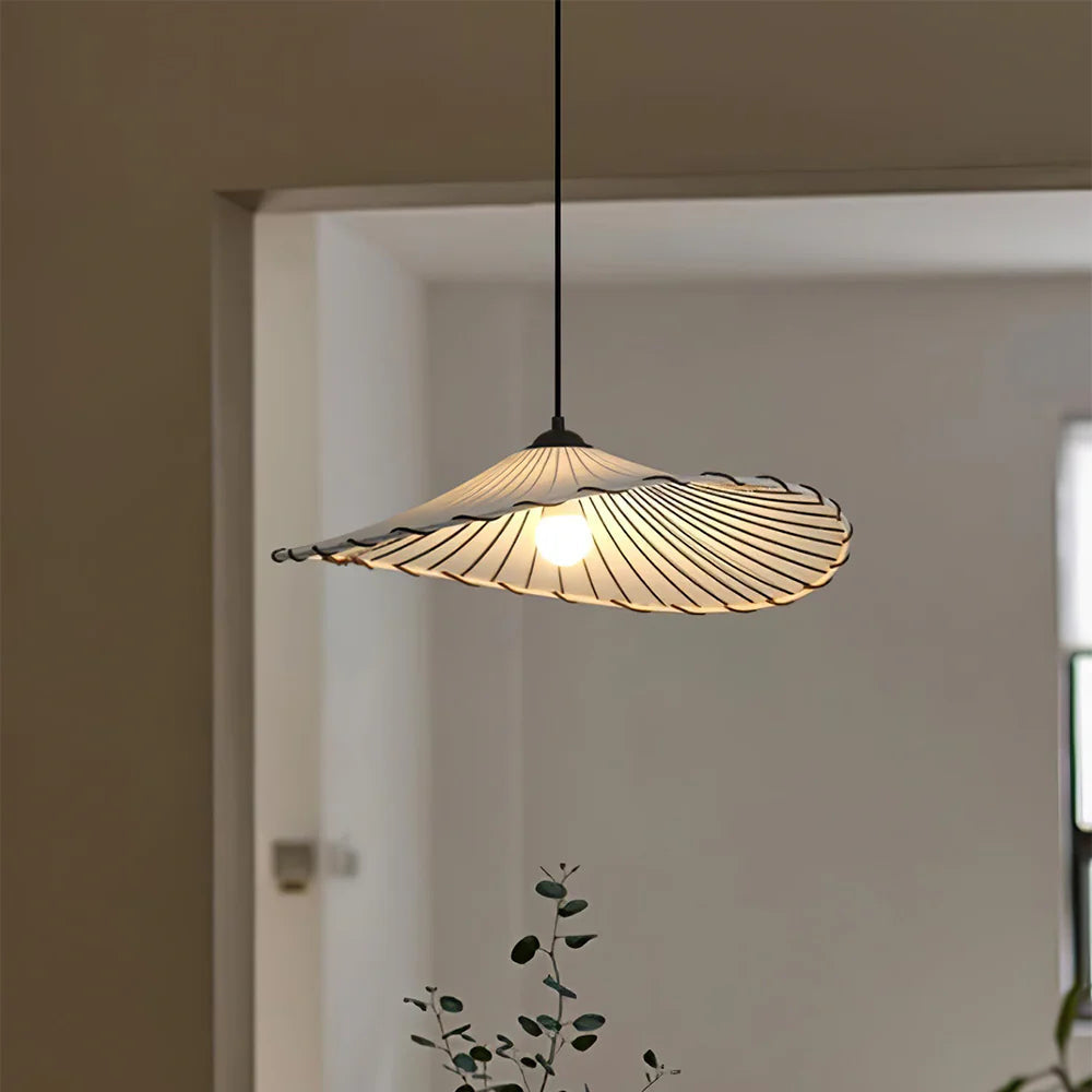 Byers Wabi-Sabi Retro LED Pendant Light Fabric/Metal Dining/Living Room