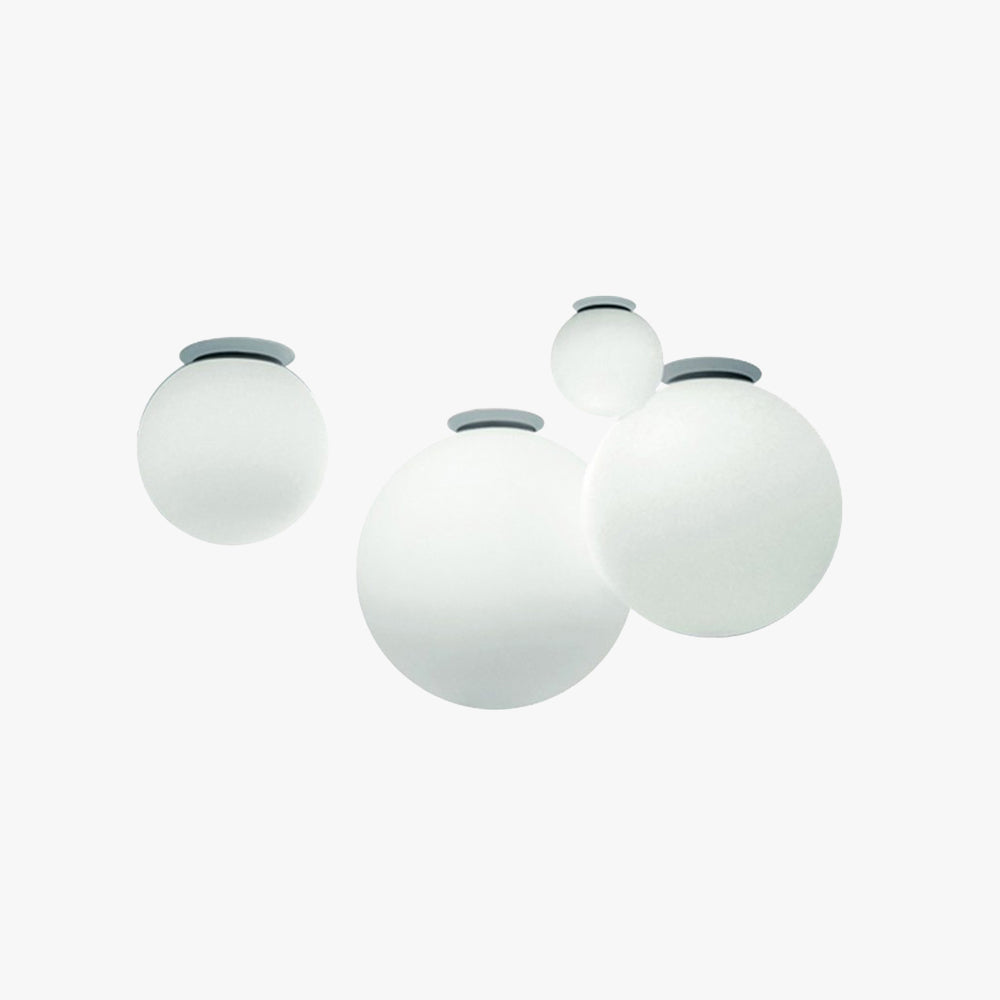 Valentina Modern Bubble Sphere Ceiling Light Glass Bedroom