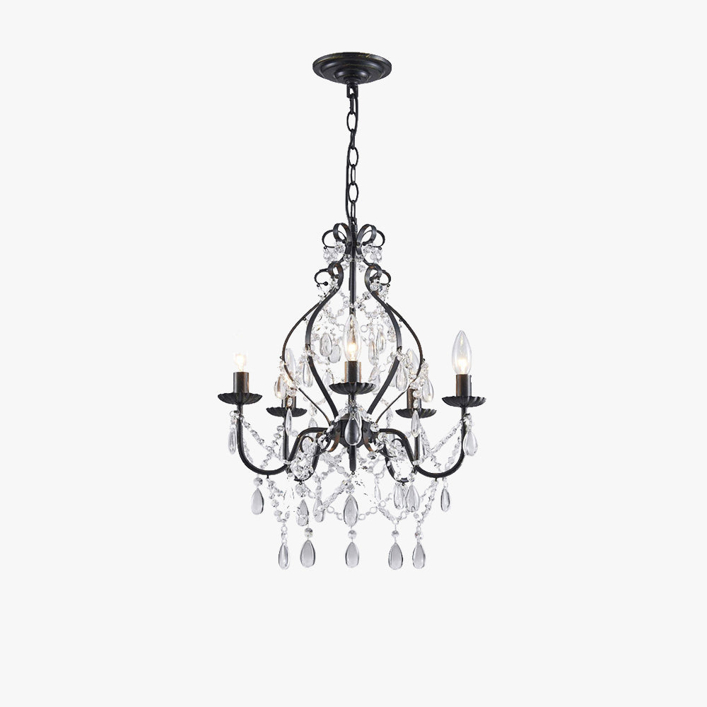 Silva American Crystal Metal Chandelier Restaurant Living Room