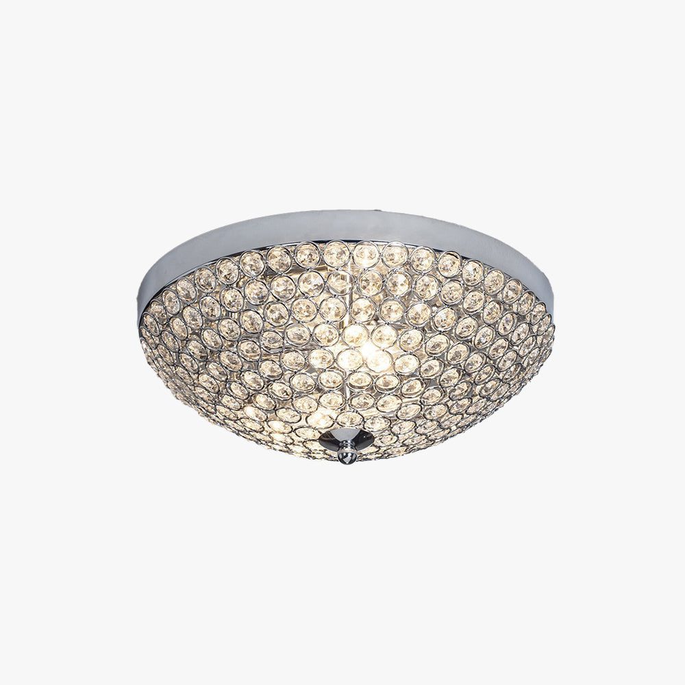 Kristy Crystal Flush Mount Ceiling Light Glass Living Room Bedroom